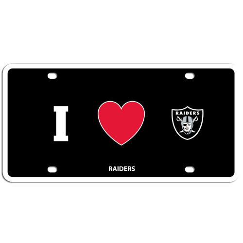 Las Vegas Raiders Styrene License Plate