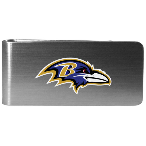 Baltimore Ravens Logo Steel Money Clip