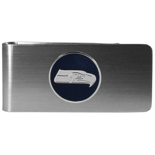 Seattle Seahawks Round Steel Money Clip