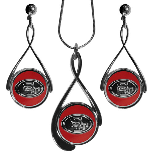 San Francisco 49ers Tear Drop Jewelry Set