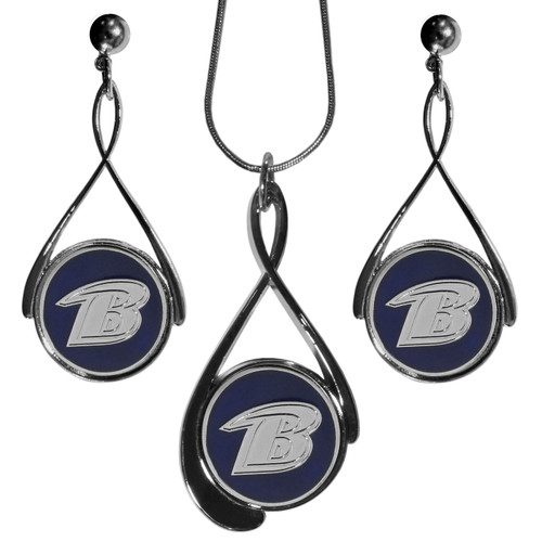 Baltimore Ravens Tear Drop Jewelry Set