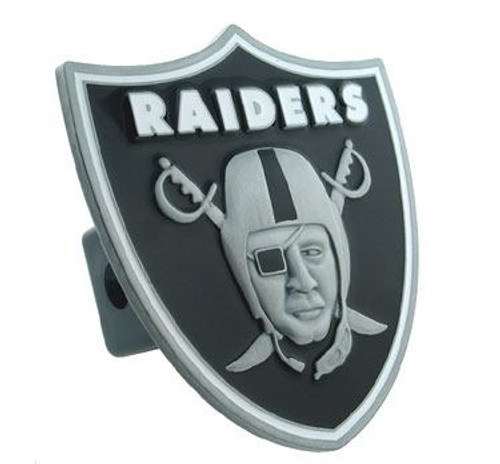 Las Vegas Raiders Large Hitch Cover Class II and Class III Metal Plugs
