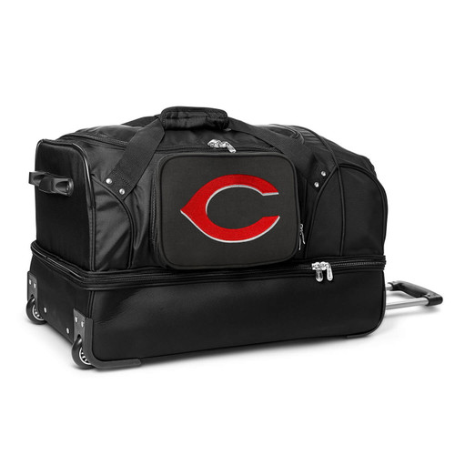 Cincinnati Reds 27" Drop Bottom Wheeled Duffle Bag