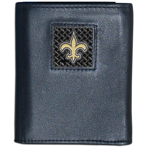 New Orleans Saints Gridiron Leather Tri-fold Wallet