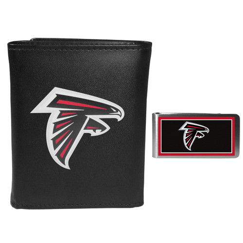 Atlanta Falcons Tri-fold Wallet & Color Money Clip