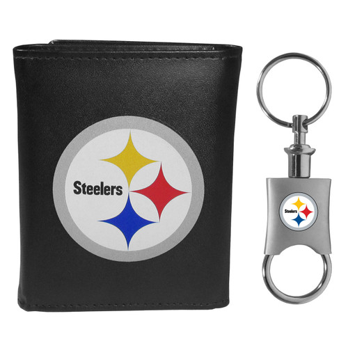 Pittsburgh Steelers Tri-fold Wallet & Valet Key Chain