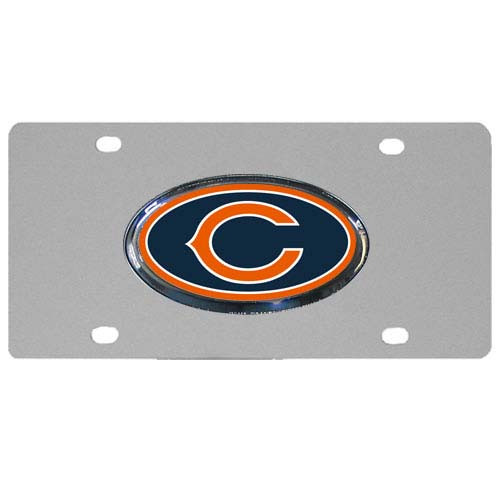 Chicago Bears Dome Steel License Plate