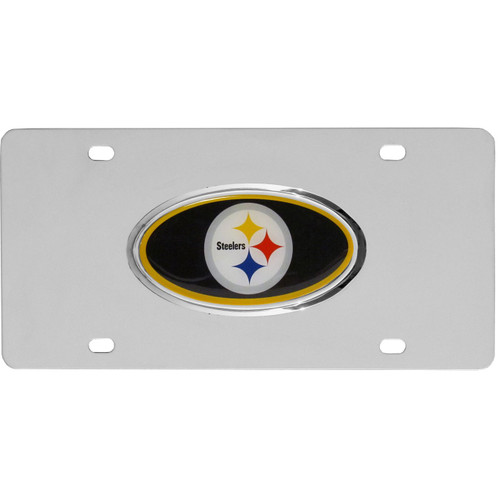 Pittsburgh Steelers Dome Steel License Plate