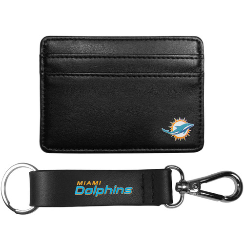 Miami Dolphins Weekend Wallet & Strap Key Chain