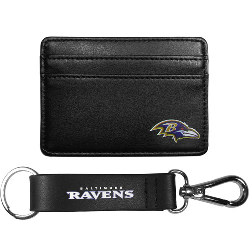 Baltimore Ravens Weekend Wallet & Strap Key Chain