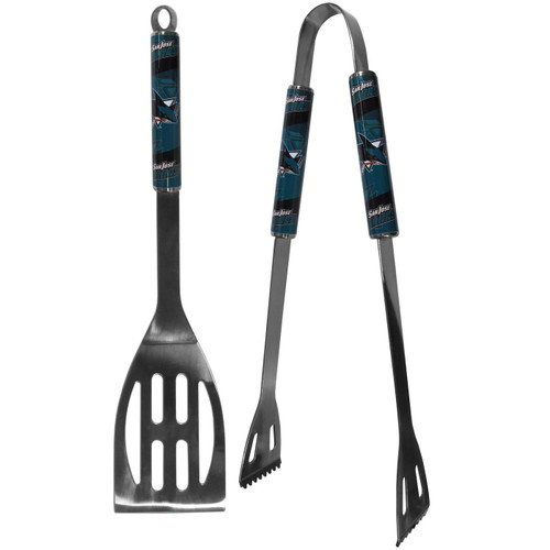 San Jose Sharks 2 Piece Steel BBQ Tool Set