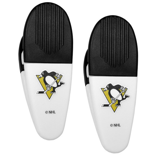 Pittsburgh Penguins Mini Chip Clip Magnets - 2 Pack