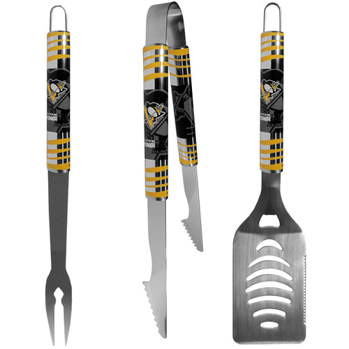 Pittsburgh Penguins 3 Piece Tailgater BBQ Set