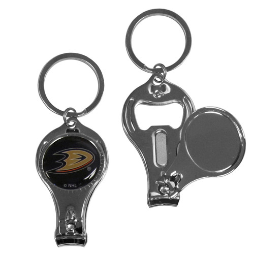 Anaheim Ducks Nail Care/Bottle Opener Key Chain