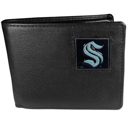 Seattle Kraken Leather Bi-fold Wallet