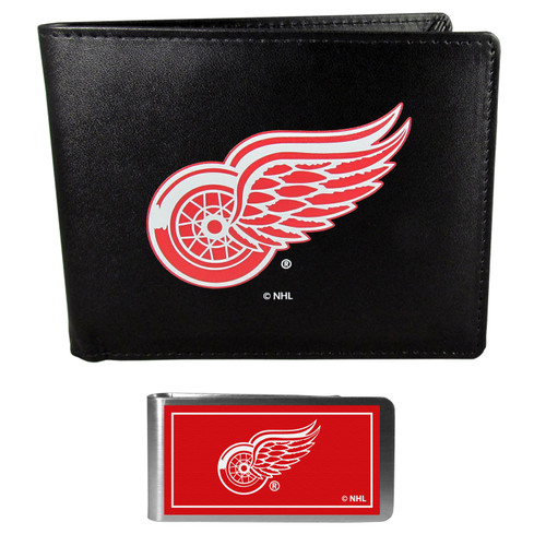 Detroit Red Wings Bi-fold Wallet & Color Money Clip