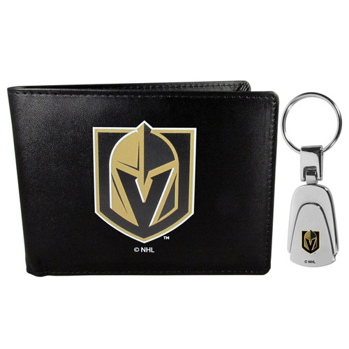 Vegas Golden Knights Bi-fold Wallet & Steel Key Chain