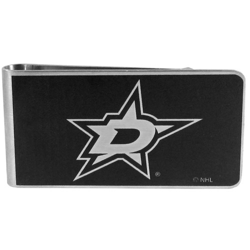 Dallas Stars Black and Steel Money Clip
