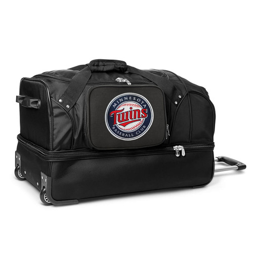 Minnesota Twins 27" Drop Bottom Wheeled Duffle Bag