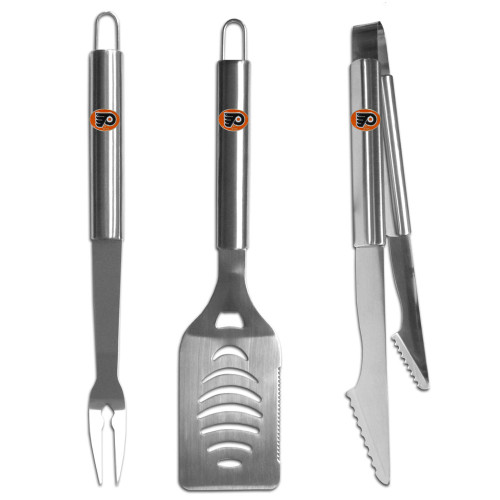 Philadelphia Flyers 3 Piece Stainless Steel BBQ Set