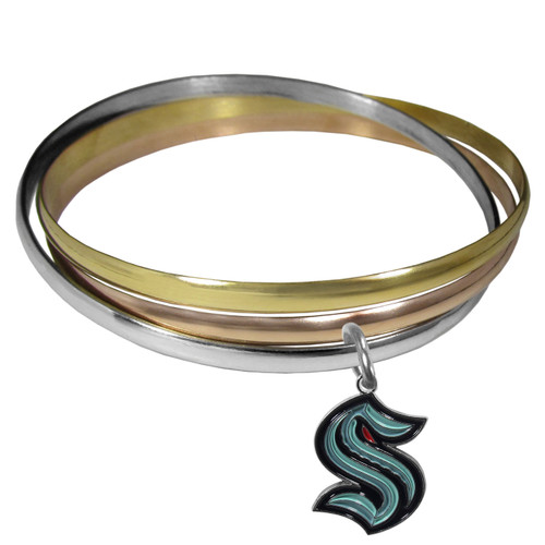 Seattle Kraken Tri-color Bangle Bracelet