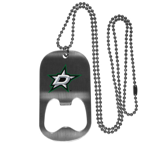 Dallas Stars Bottle Opener Tag Necklace