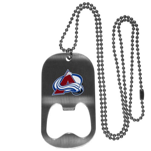 Colorado Avalanche Bottle Opener Tag Necklace