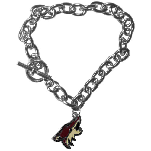 Arizona Coyotes Charm Chain Bracelet