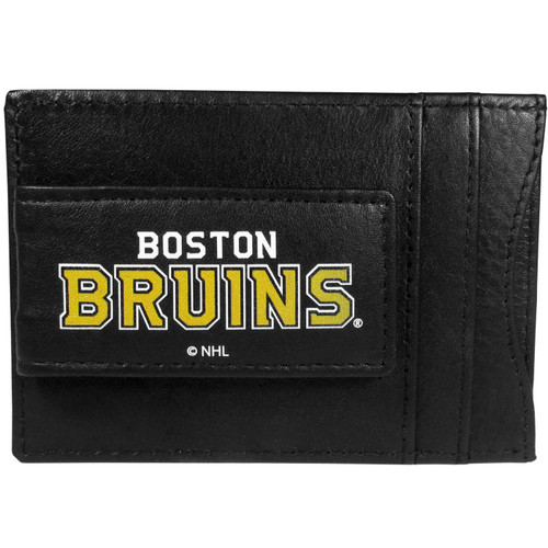 Boston Bruins Logo Leather Cash and Cardholder