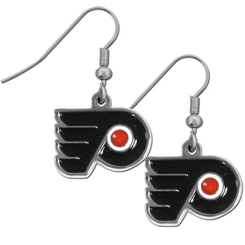 Philadelphia Flyers Chrome Dangle Earrings