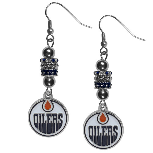 Edmonton Oilers Euro Bead Earrings