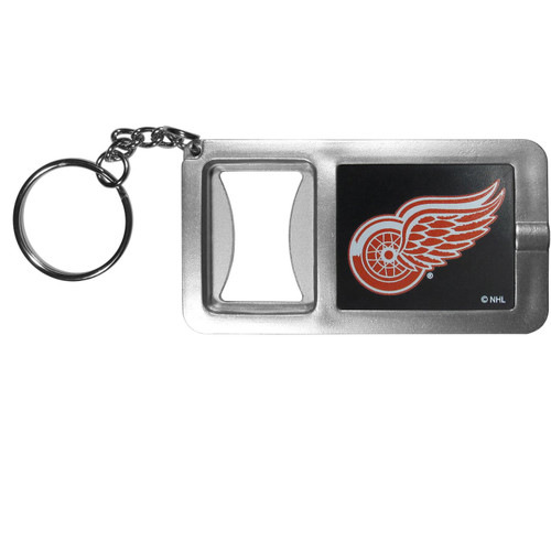 Detroit Red Wings Flashlight Key Chain with Bottle Opener