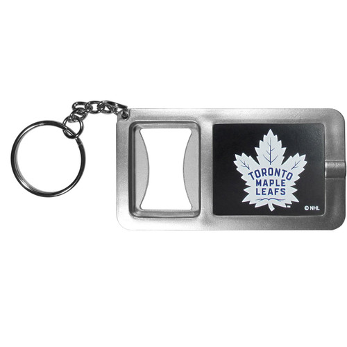 Toronto Maple Leafs Flashlight Key Chain with Bottle Opener