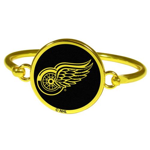 Detroit Red Wings Gold Tone Bangle Bracelet