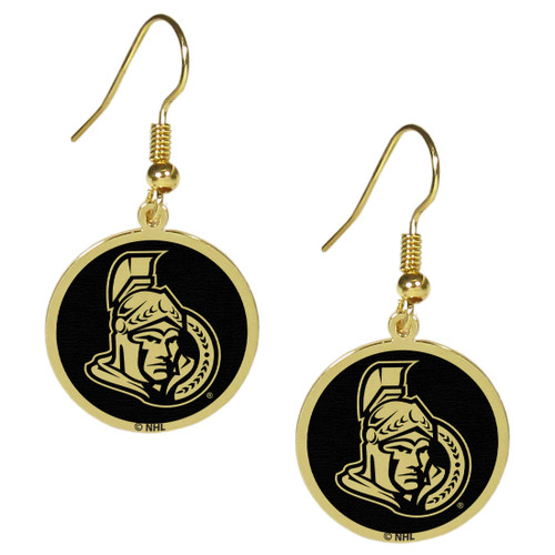 Ottawa Senators Gold Tone Earrings