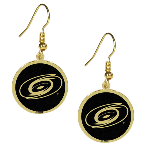 Carolina Hurricanes Gold Tone Earrings