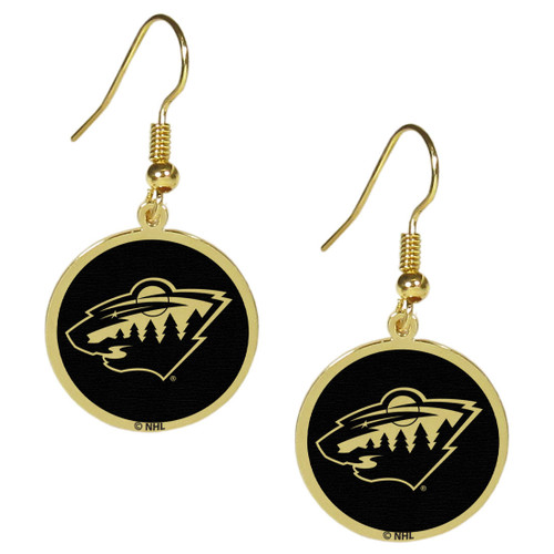 Minnesota Wild Gold Tone Earrings