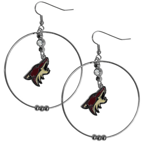 Arizona Coyotes 2" Hoop Earrings