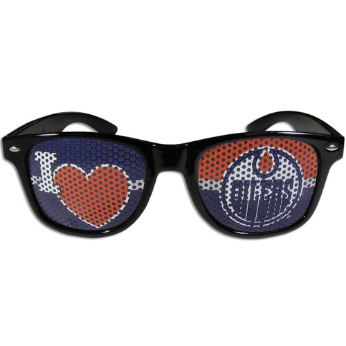 Edmonton Oilers Black I Heart Game Day Shades