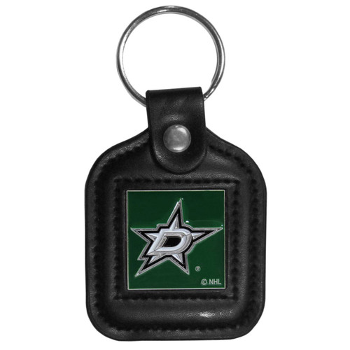 Dallas Stars Square Leather Key Chain
