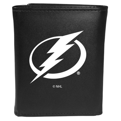 Tampa Bay Lightning Large Logo Leather Tri-fold Wallet