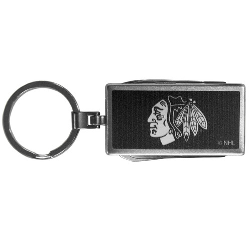 Chicago Blackhawks Black Multi-tool Key Chain