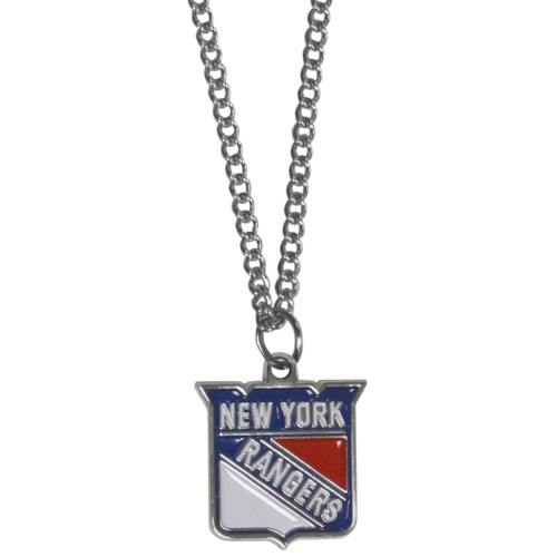 New York Rangers Chain Necklace with Small Charm