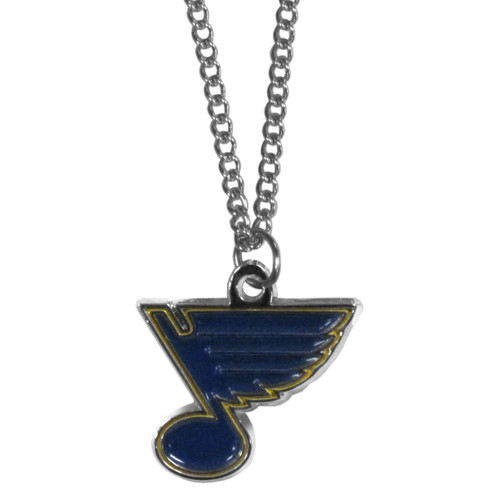 NHL Siskiyou Sports Fan Shop St. Louis Blues Chain Necklace with Small  Charm 22 inch Team Color Metal