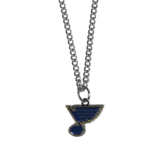 St. Louis Blues Chain Necklace with Small Charm