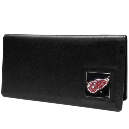 Detroit Red Wings Leather Checkbook Cover
