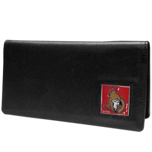 Ottawa Senators Leather Checkbook Cover