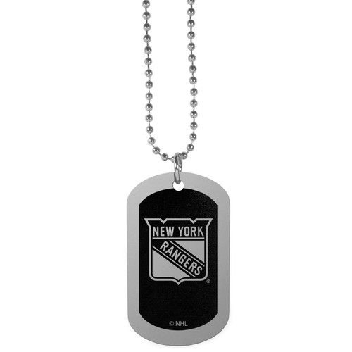 New York Rangers Chrome Tag Necklace