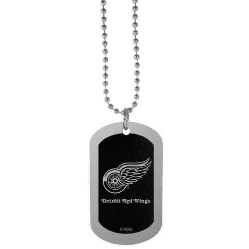 Detroit Red Wings Chrome Tag Necklace