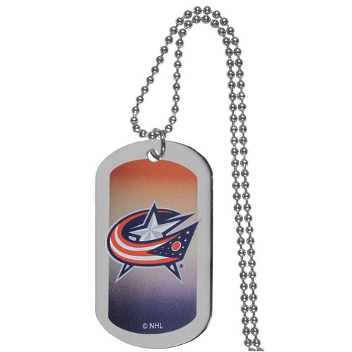 Columbus Blue Jackets Team Tag Necklace